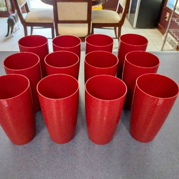 Set of 12 Acrylic Tumblers - Picture 1 of 6